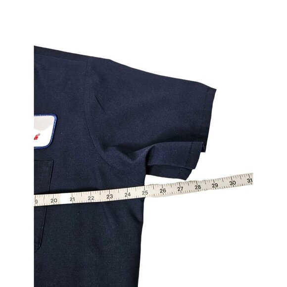 VTG American Eagle Airlines Mechanic Maintenance Shirt Blue Size XL Aviation - Picture 6 of 7